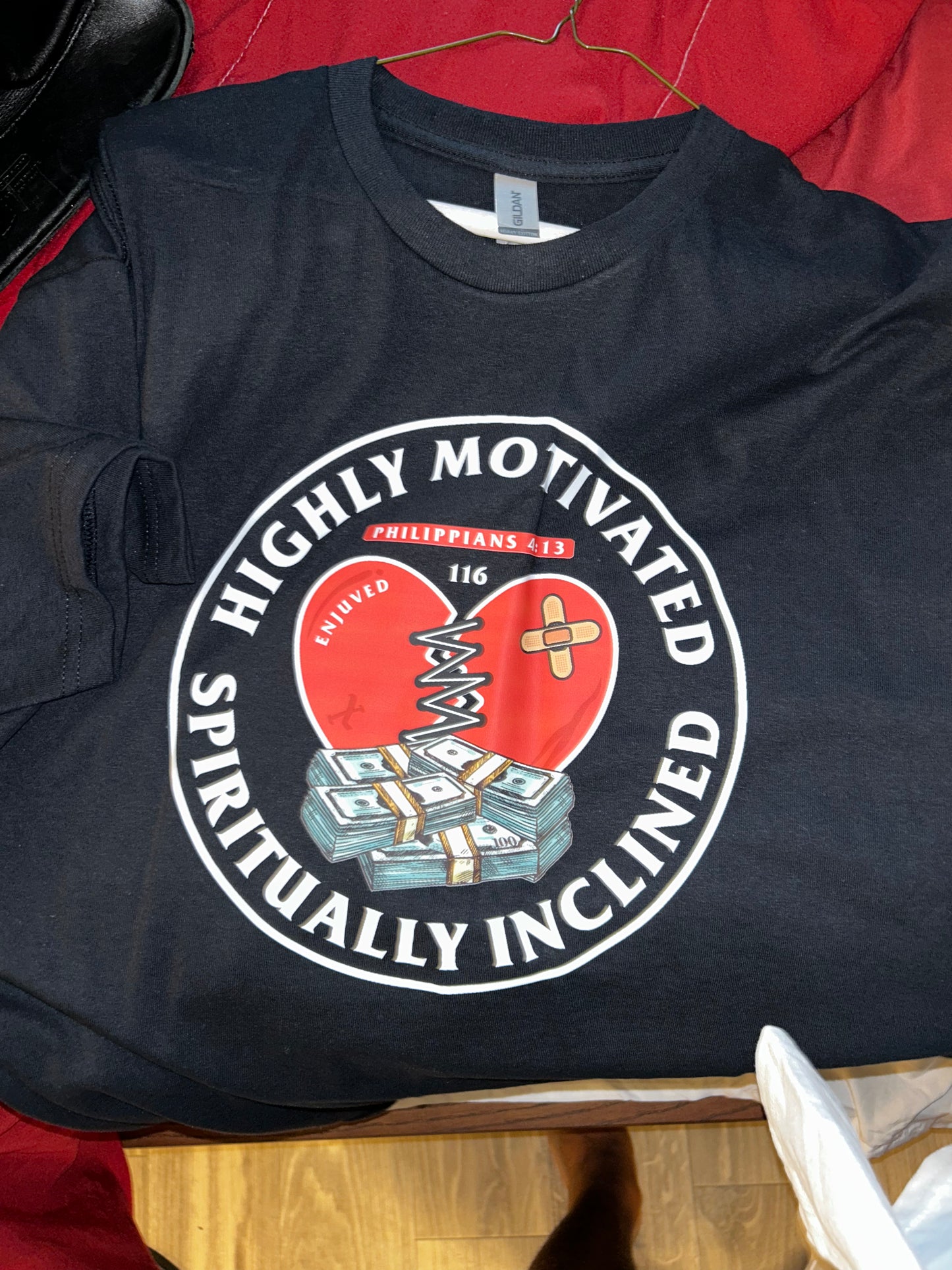 Short Sleeve "Highly Motived, Spiritually Inclined" T-Shirt