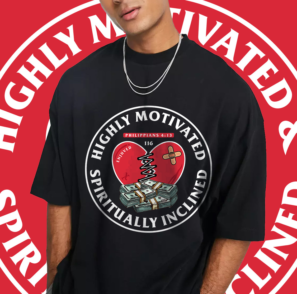 Short Sleeve "Highly Motived, Spiritually Inclined" T-Shirt